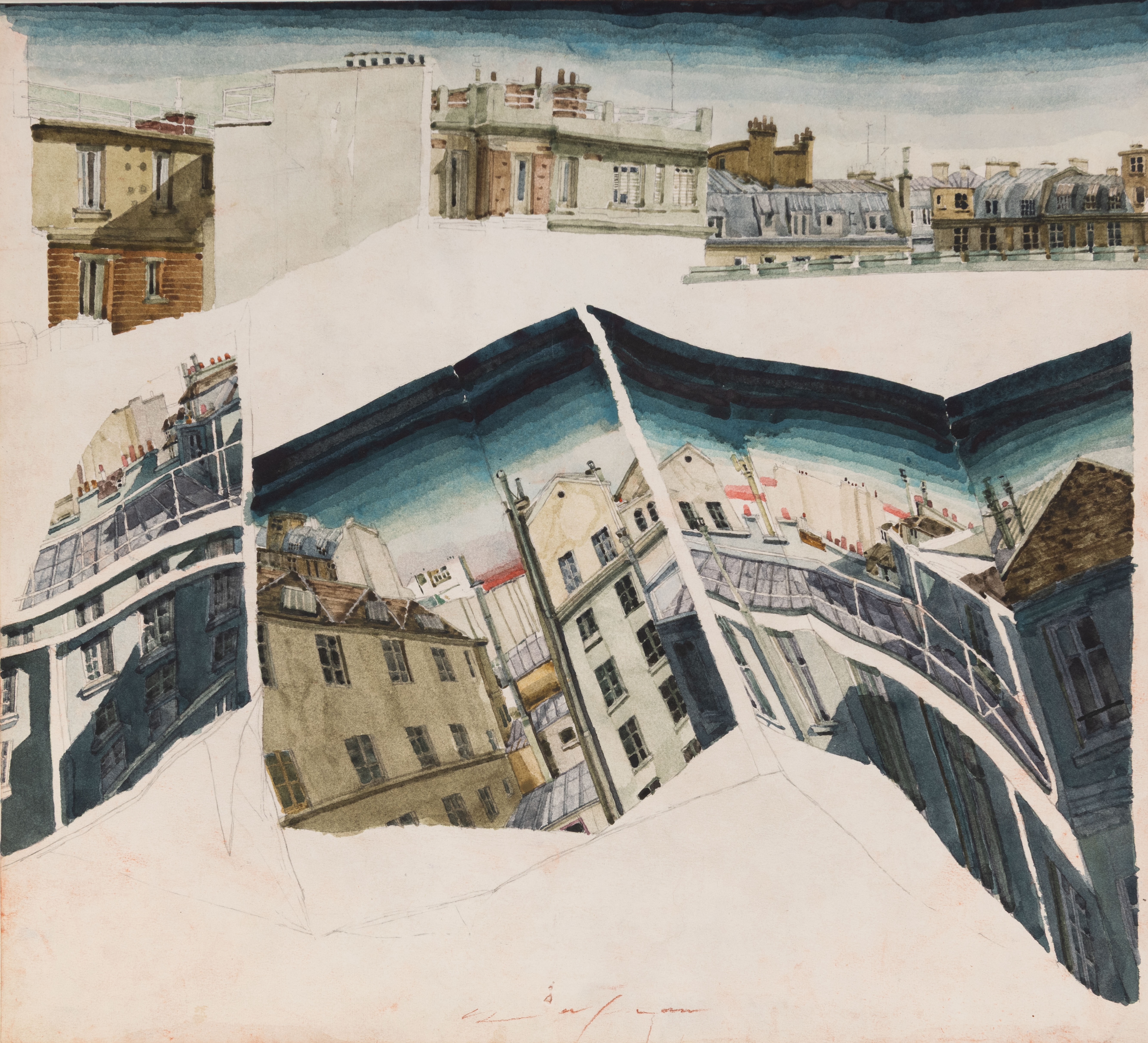 View of Rooftops, Paris